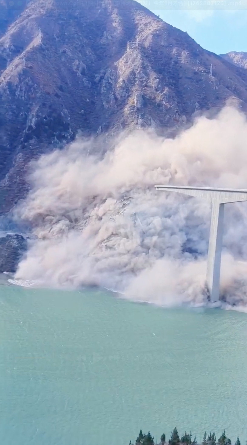 China’s Hongqi bridge suffers partial collapse months after opening (VIDEO)