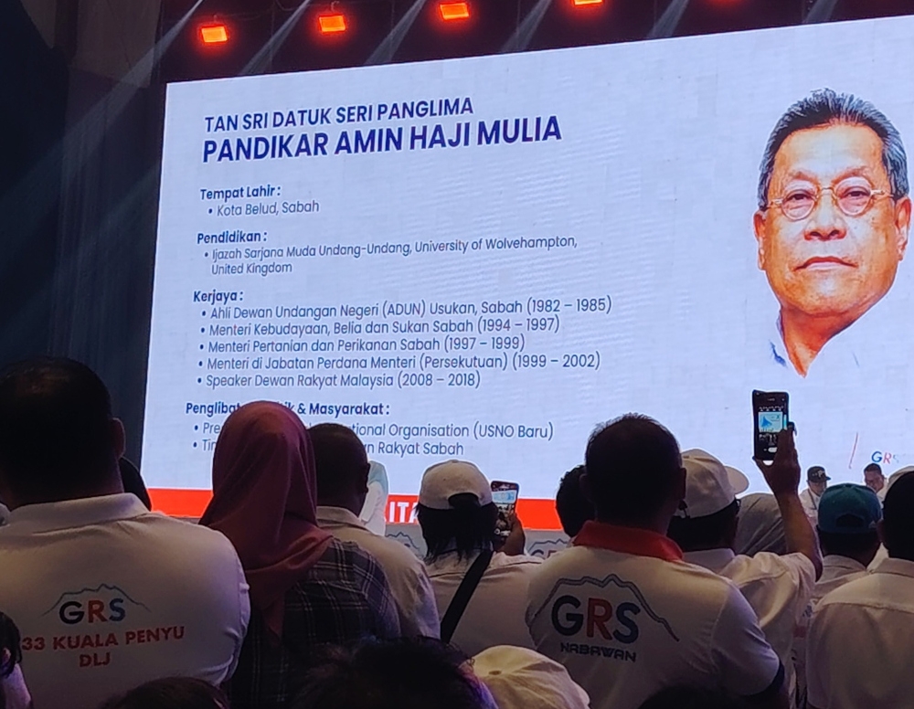 Sabah polls: Drama erupts at GRS candidate announcement as Pandikar named for Pintasan (VIDEO)