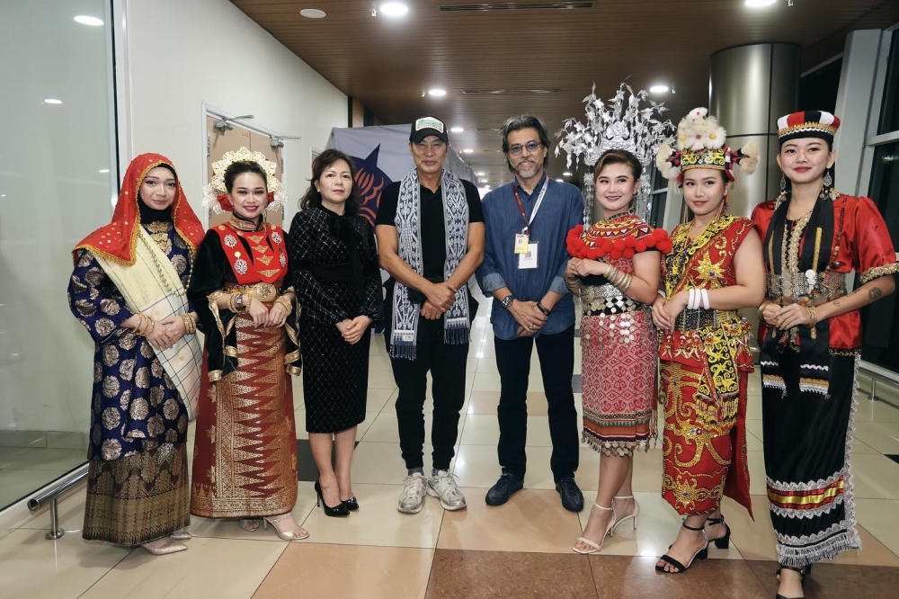 Hong Kong film star and producer Simon Yam is in Kuching for the Asean International Film Festival and Awards (Aiffa) 2025. — The Borneo Post pic