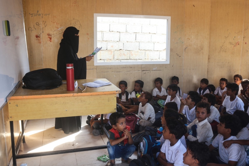 Schoolboys attend class at the government-run Al-Ribat al-Gharbi school in Lahj, located between the cities of Ta'izz and Aden, on October 22, 2025. The children, some without shoes or textbooks, were born into a divided state where fighting has destroyed nearly 3,000 schools. Those that remain are plagued by power cuts and a lack of running water. — AFP pic Schoolboys attend class at the government-run Al-Ribat al-Gharbi school in Lahj, located between the cities of Ta'izz and Aden, on October 22, 2025. The children, some without shoes or textbooks, were born into a divided state where fighting has destroyed nearly 3,000 schools. Those that remain are plagued by power cuts and a lack of running water. — AFP pic
