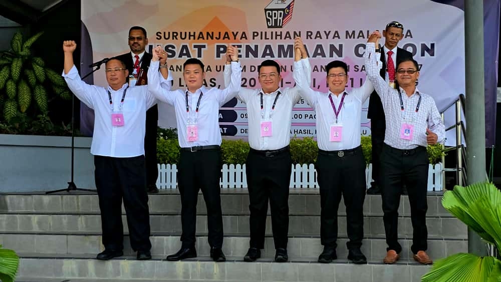 The candidates for the Luyang seat. — Daily Express pic