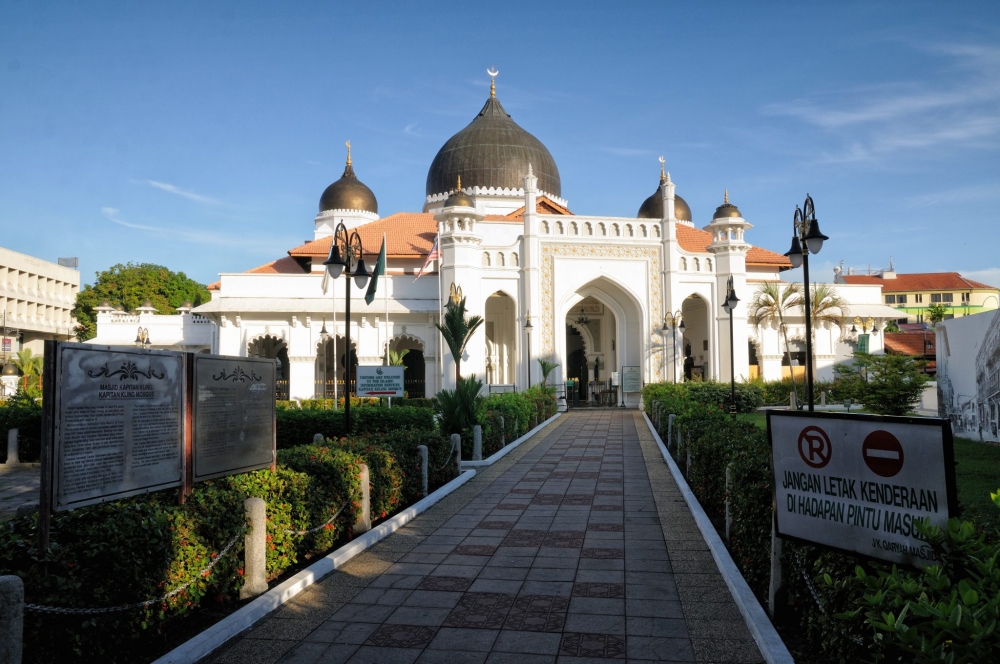 An undated photograph shows Masjid Kapitan Keling. — George Town World Heritage Incorporated pic