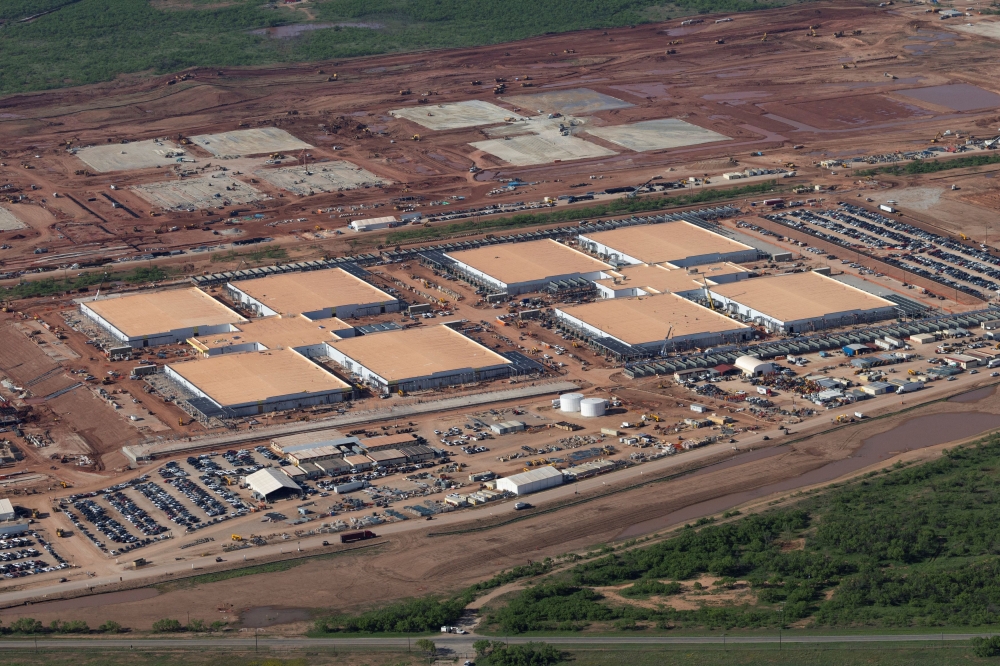 An aerial view shows construction underway on a Project Stargate AI infrastructure site in Abilene, Texas on April 23, 2025. — Reuters pic