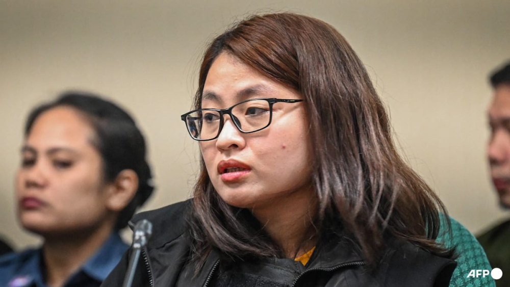 This file picture shows former mayor of Bamban in Philippines’ Tarlac province, Alice Guo, attending a hearing at the Senate in Manila over accusations of human trafficking and links to Chinese organised crime, on September 9, 2024. — AFP pic