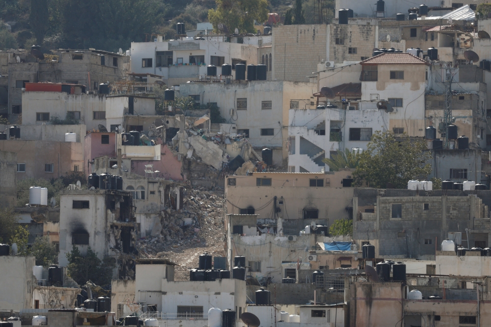 Buildings and streets of Jenin refugee camp amid an ongoing Israeli military operation, in Jenin, in the Israeli-occupied West Bank November 19, 2025. — Reuters pic