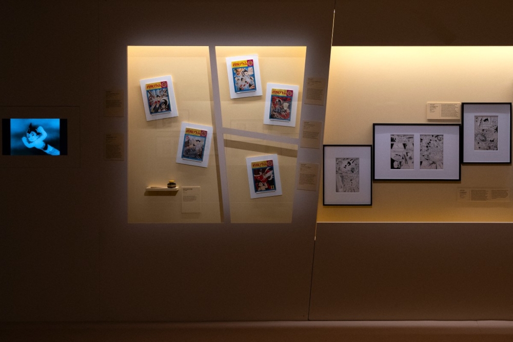 This photograph shows a wall dedicated to ‘Astro Boy’ manga series by Japanese manga artist Osamu Tezuka. — AFP pic 