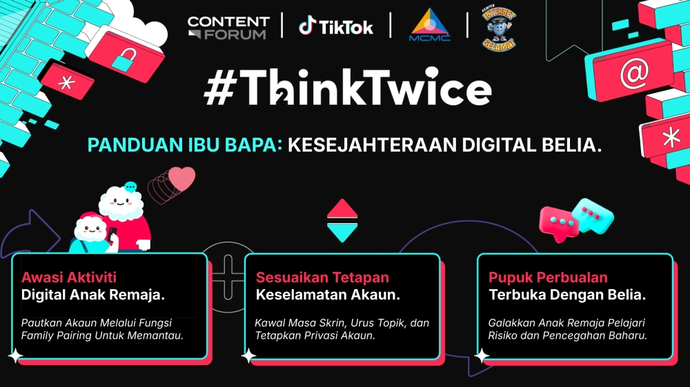TikTok launches #ThinkTwice advisory to guide Malaysian parents on teen online safety