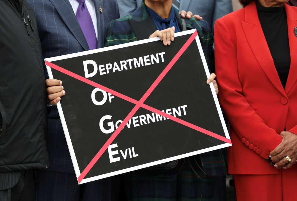 The much criticised US Department of Government Efficiency has disbanded with eight months left to its mandate that was scheduled to expire in July 2026. — Reuters pic