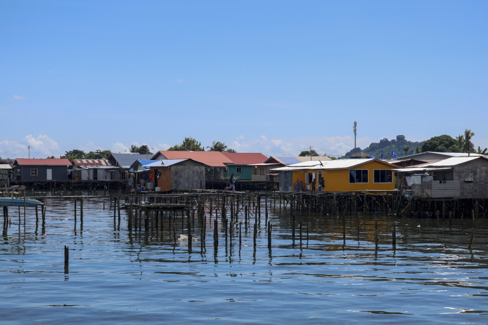 A view of village homes located near the site of the 2013 intrusion attack in Kampung Simunul, Semporna. — Bernama pic