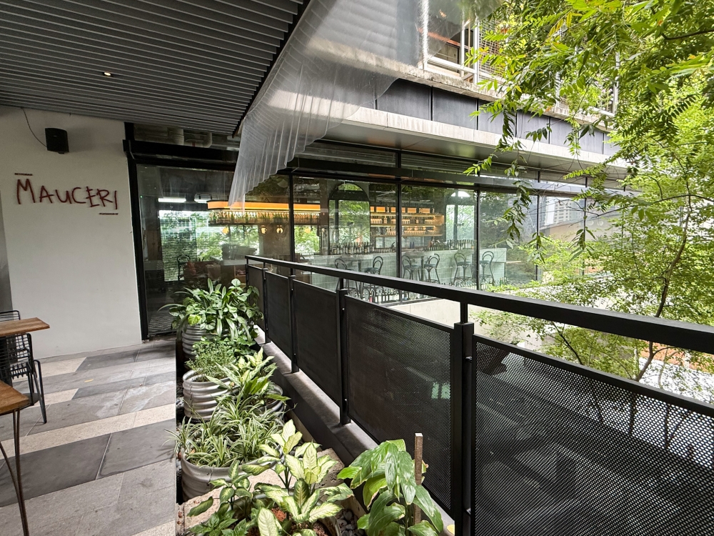 The restaurant sits right across the swimming pool on the first floor of Kloe Hotel. — Picture by Lee Khang Yi