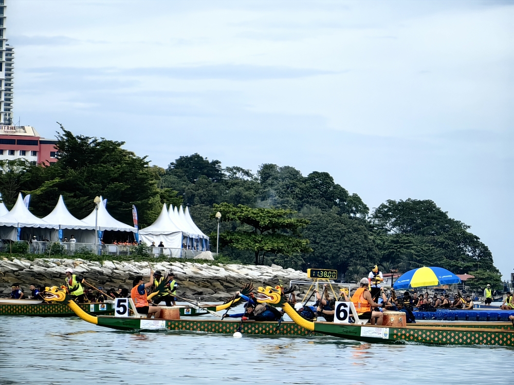 The Penang International Dragon Boat Regatta that was held for the first time at Straits Quay in 2024. — Picture courtesy of Petace