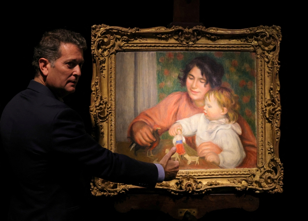 Previously unknown Renoir painting of Oscar‑winning son Jean as a toddler sells for RM8.5m at Paris auction