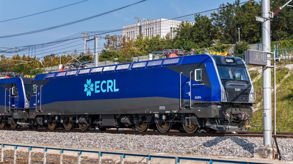 The ECRL electric locomotive (E-Loco), purpose-built by CRRC to meet Malaysia’s operational needs, is seen during final validation trials in China. — Malaysia Rail Link picture