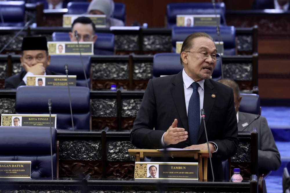 The Tambun MP said his administration is on course to narrow the deficit after three years of back-to-back decrease since 2022. — Bernama pic   