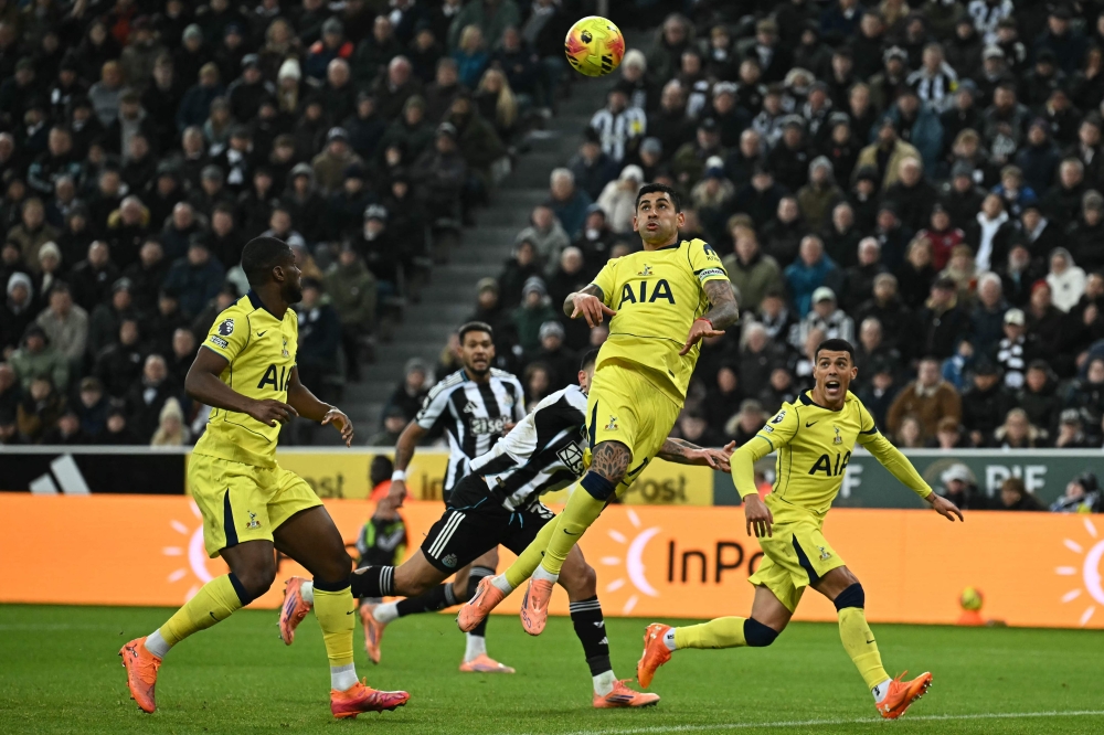 Romero scored his second in the 95th minute when his scuffed shot somehow sneaked through a knot of players and into Aaron Ramsdale’s net, leaving Newcastle scratching their heads. — AFP pic