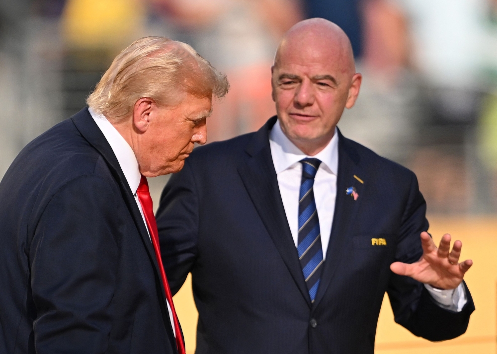 Gianni Infantino’s determination to cultivate a close relationship with Donald Trump is rooted in pragmatism. — AFP pic