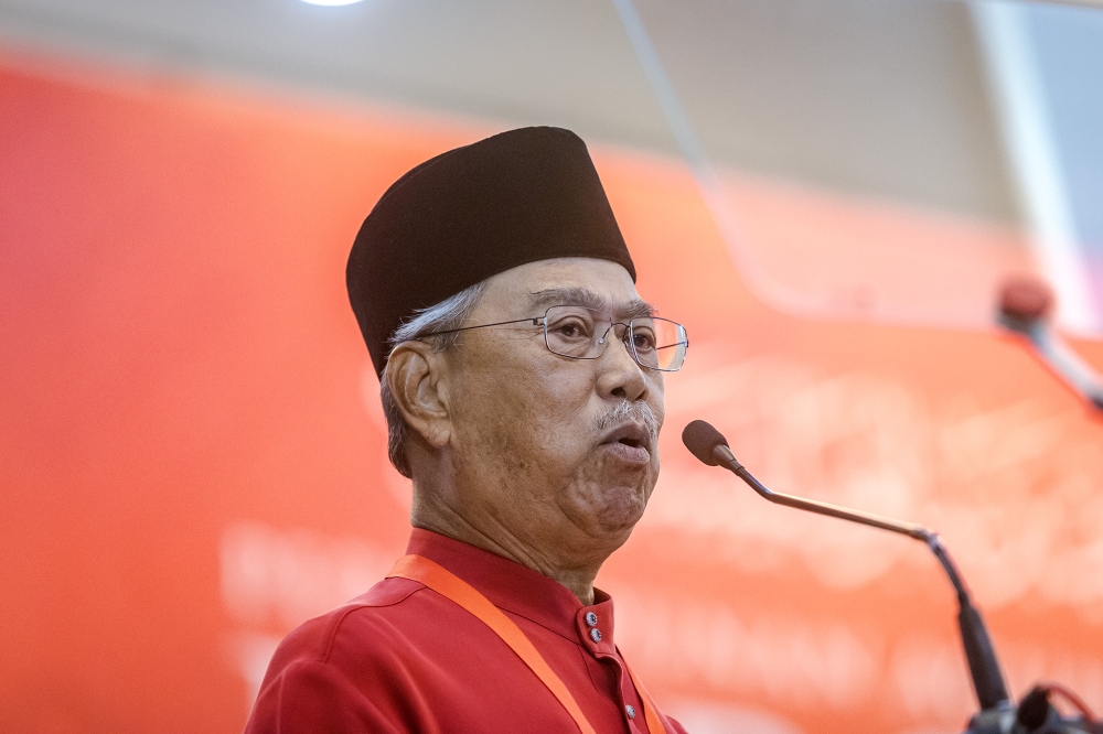 Tan Sri Muhyiddin Yassin’s leadership was today blamed for Sabah Bersatu’s heavy defeat at the state polls, amid claims of internal disputes and insufficient financial support. — Picture by Firdaus Latif