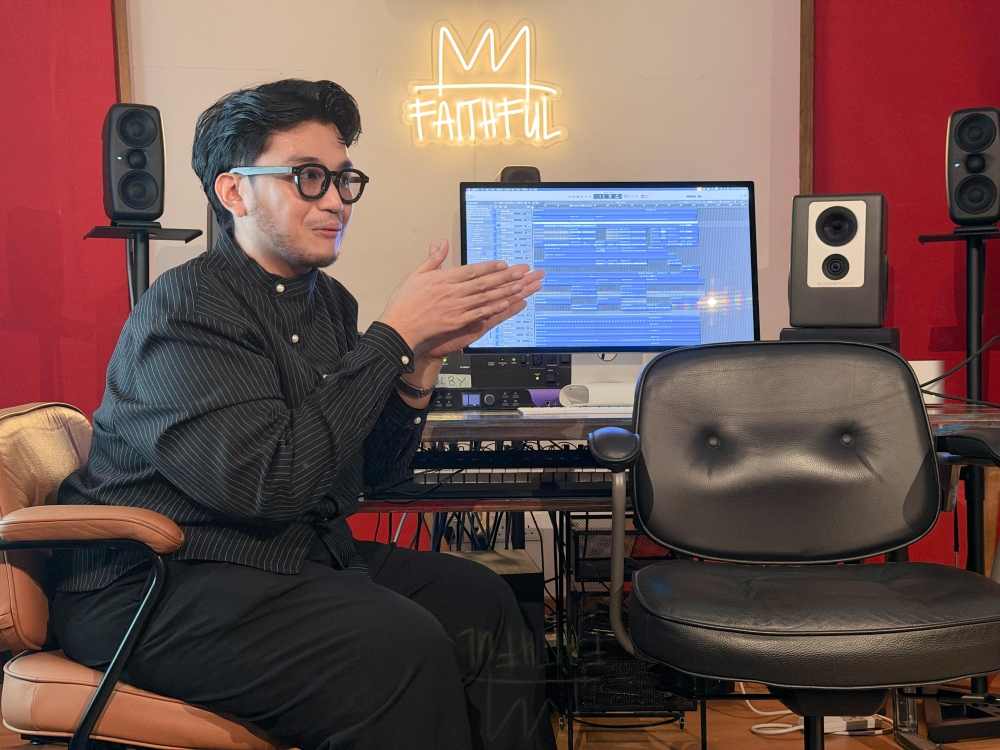 Naki found spatial audio so enthralling he imagines one day performing with the format for an audience. — Picture by Erna Mahyuni