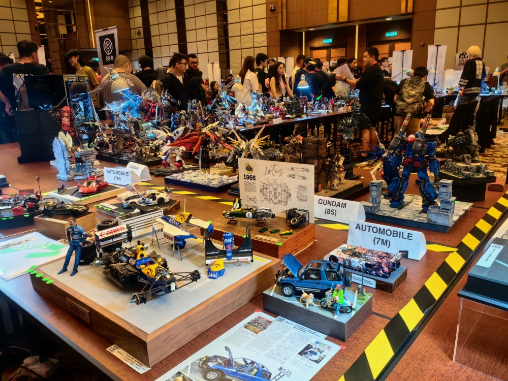 The models are usually tiny, highly detailed versions of buildings and structures; vehicles such as aircraft, ships, cars and trains; figurines of people or fantasy creatures; war-gaming miniatures depicting historical battles or surreal worlds; and dioramas that tell stories. — Picture courtesy of Penang tourism and creative economy committee (Petace)