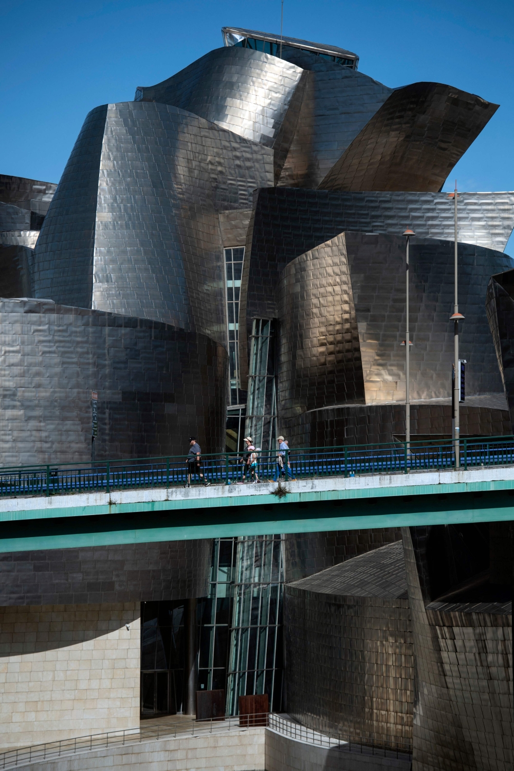 This picture taken on May 3, 2023 shows Canadian-America architect’s Frank Gehry’s Guggenheim Bilbao Museum in the Spanish Basque city of Bilbao. — AFP pic