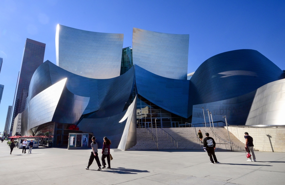 The landmark Walt Disney Concert Hall, designed by architect Frank Gehry, is pictured in Los Angeles, California on December 5, 2025. — AFP pic