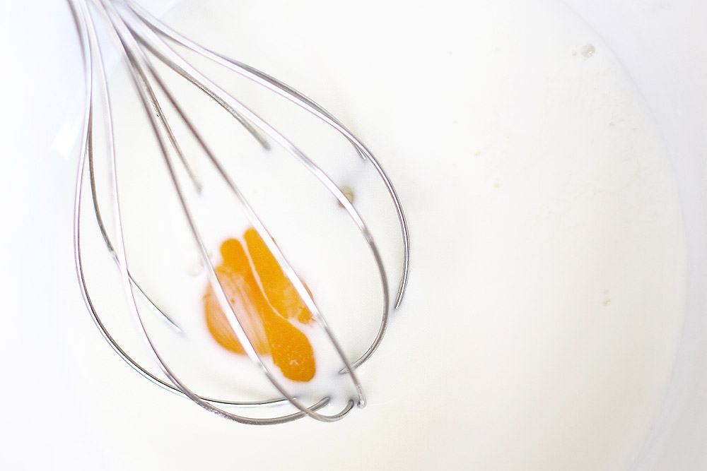 Whisk together the buttermilk, eggs and vanilla extract. — Picture by CK Lim