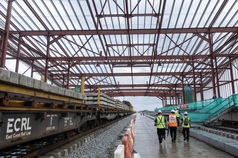 The ECRL is one of Malaysia’s most ambitious infrastructure projects. — Bernama pic