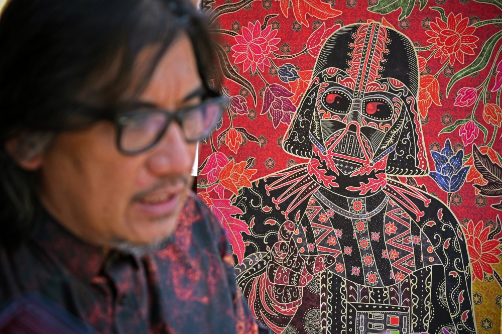 Batik as story: Malaysian artist Superdoofus blends pop-culture and history to unite diverse communities