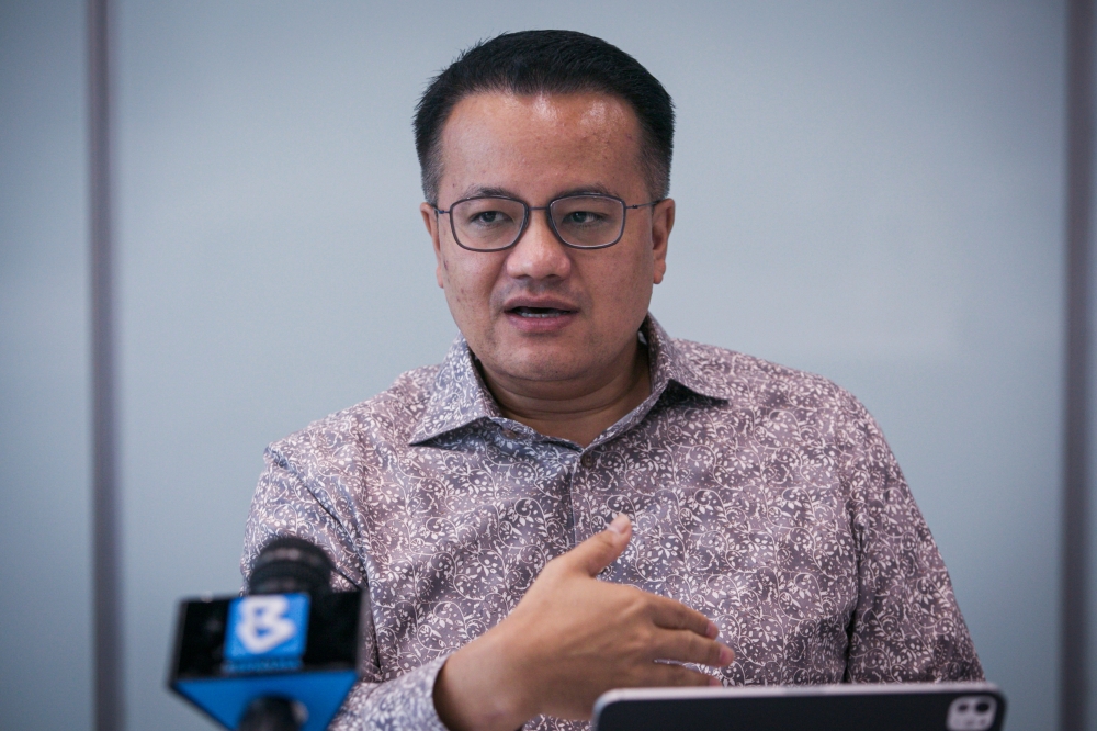 PNB deputy president and group chief executive Datuk Rick Ramli speaks to Bernama about the 10 Bumiputera Champions initiative on December 7, 2025. — Bernama pic