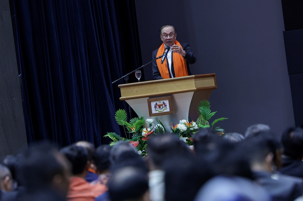 Prime Minister Datuk Seri Anwar Ibrahim said the government acknowledges the frustrations of the people in Sabah over persistent infrastructure shortcomings in the state. — Bernama pic