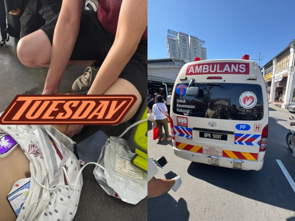 未经训练的英雄：槟城男子使用自动除颤器拯救心脏病发作的印尼游客