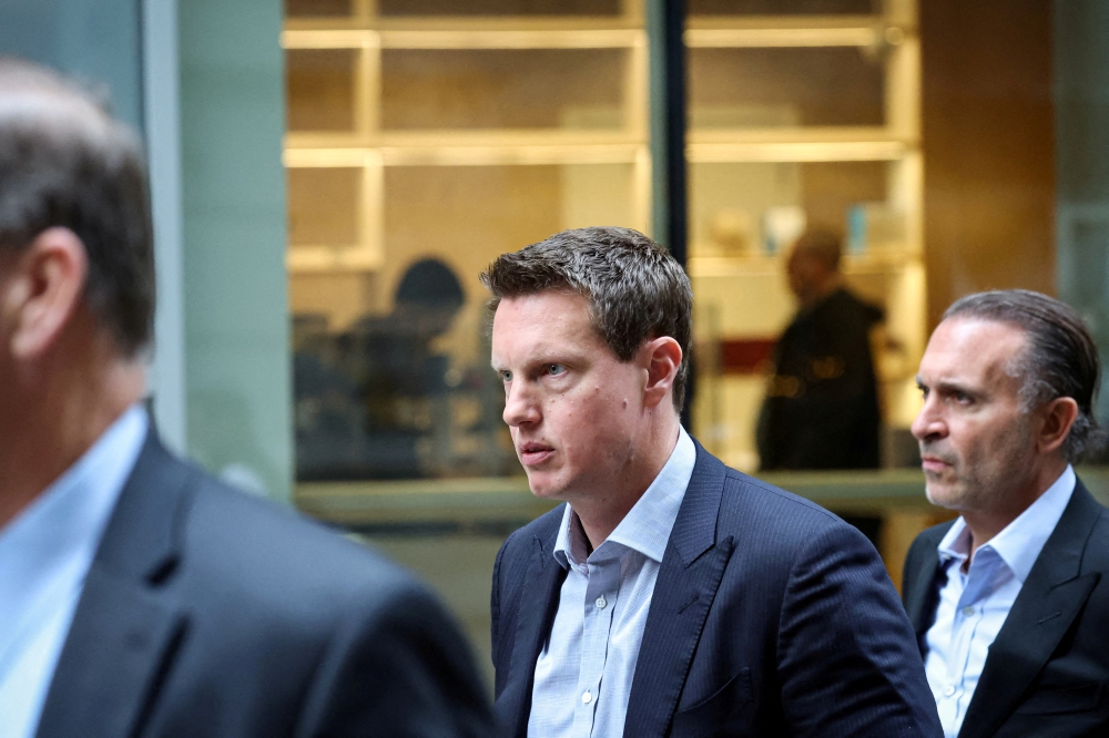 David Ellison, CEO of Paramount Skydance, exits following an interview at the New York Stock Exchange in New York City, U.S., on December 8, 2025. — Reuters pic
