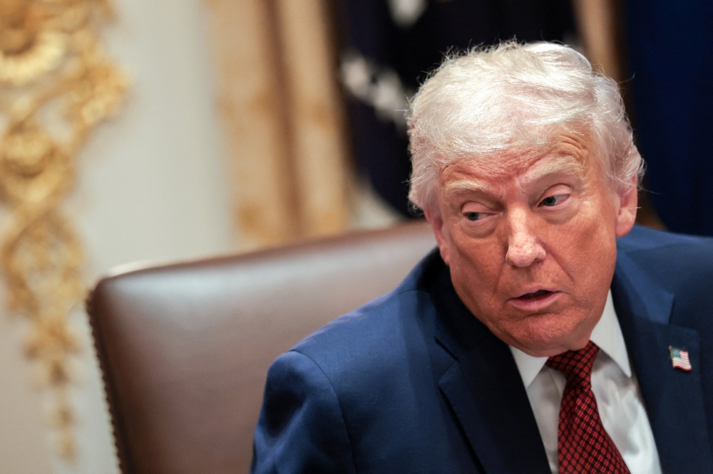 Trump hit out at a “nasty” US$140 million fine by the European Union against tech tycoon Elon Musk’s X social network—while admitting he didn’t know much about it—before widening his attack. — Reuters pic