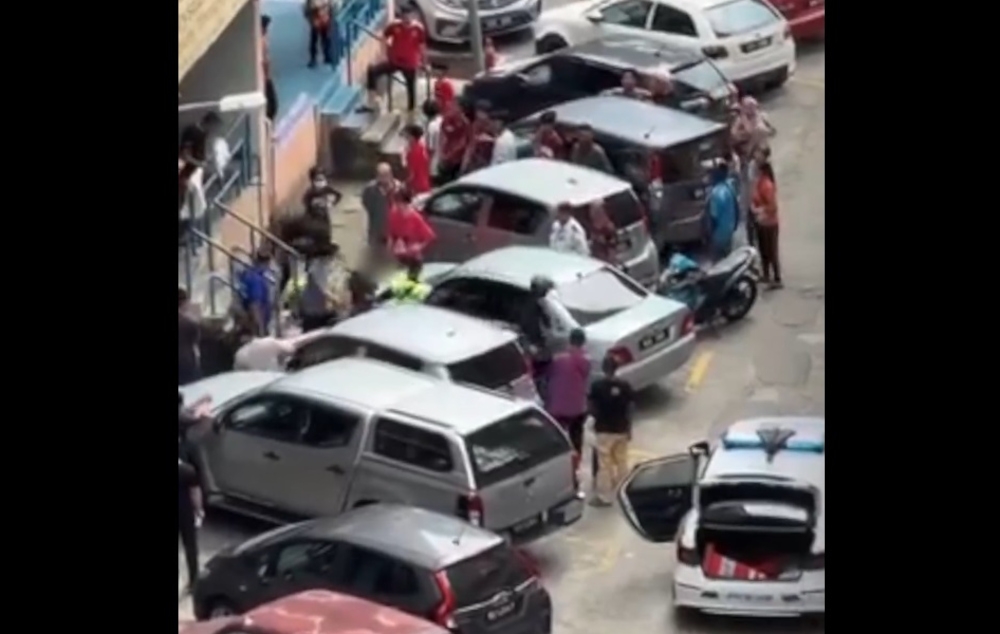 Earlier, a video showing the man being detained by police after reportedly causing a commotion and acting aggressively in the apartment was shared by members of the public on social media. 