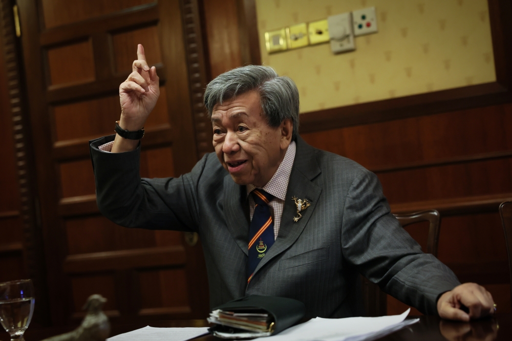 Selangor Ruler Sultan Sharafuddin Idris Shah is interviewed by Bernama chairman Datuk Seri Wong Chun Wai in conjunction with the Sultan’s 80th birthday, Kuala Lumpur, December 10, 2025. — Bernama pic