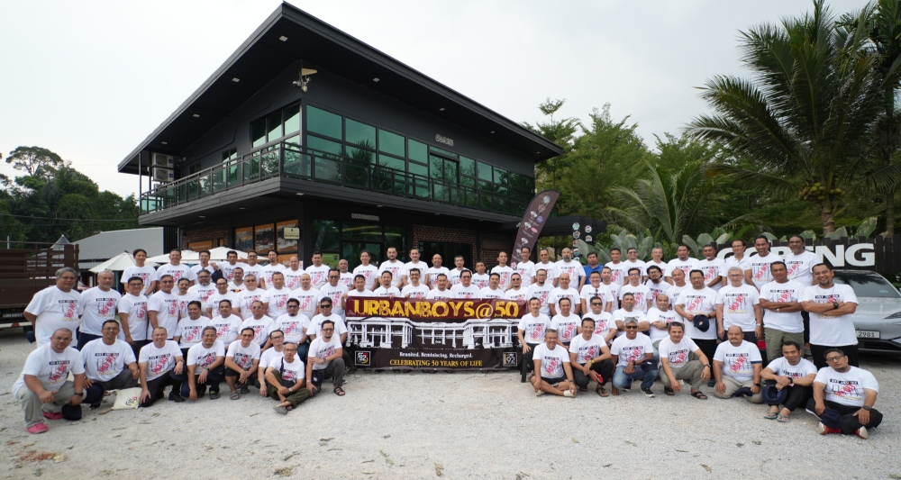 Nearly eighty former schoolmates gather in Gopeng for a three-day reunion, reconnecting over shared memories and friendships that have lasted more than three decades. — Picture courtesy of Nahrizul Adib Kadri