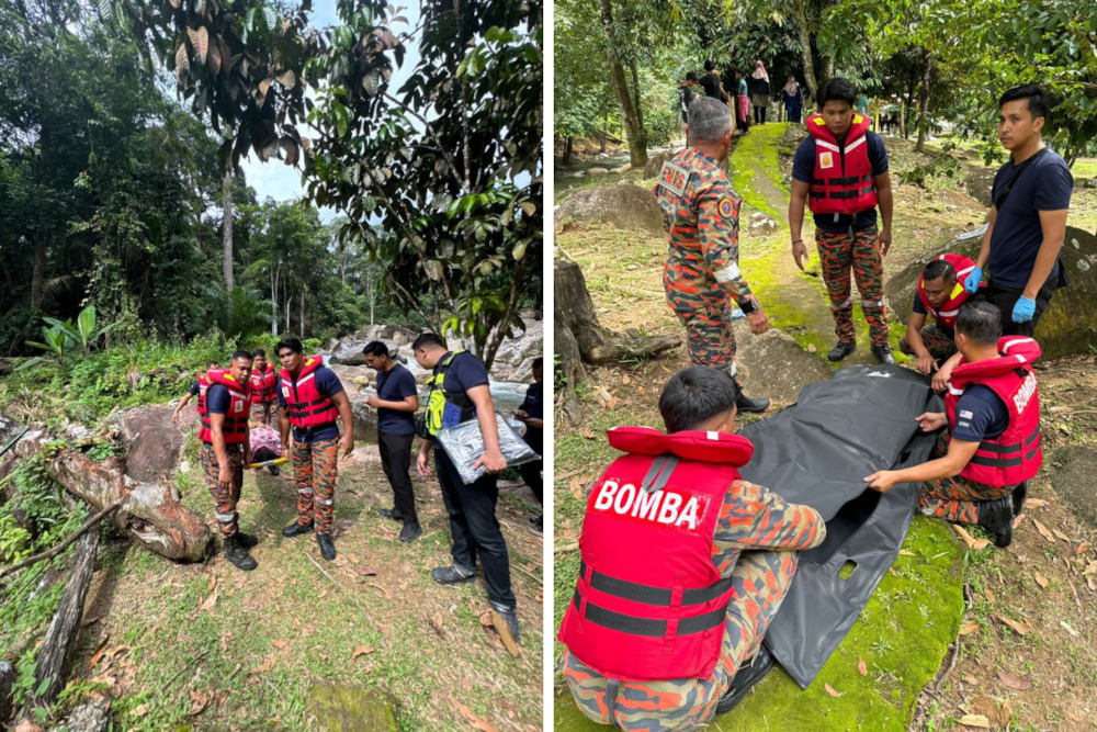 Holiday turns tragic: Indonesian man drowns at Sugeh Glamping waterway near Slim River after foot gets stuck between rocks