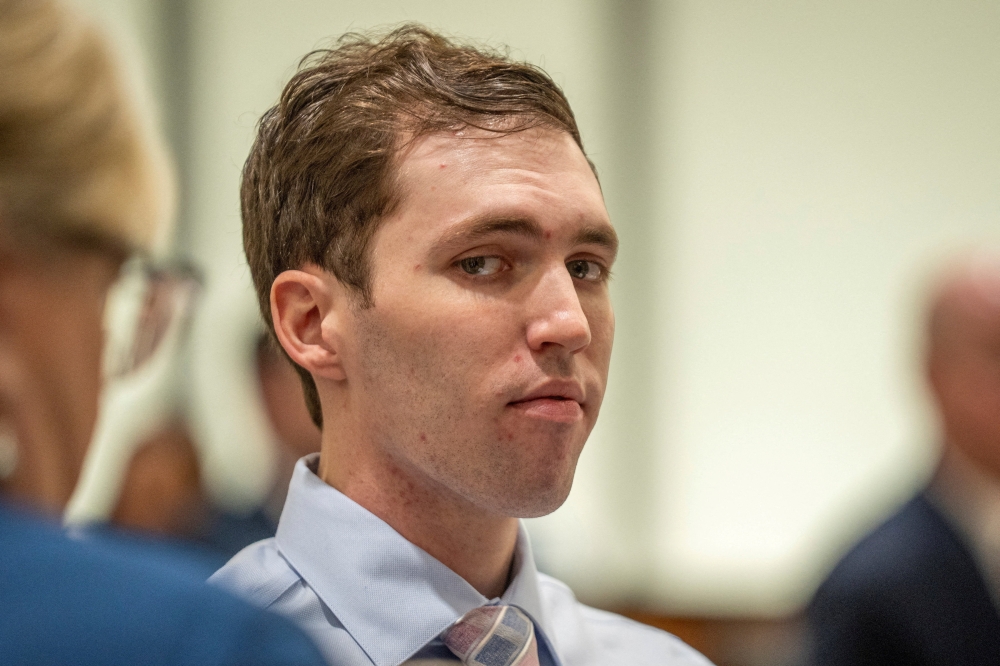 Tyler Robinson, the man accused of killing right-wing political activist Charlie Kirk appeared in person in a US court for the first time on Thursday. — Reuters pic