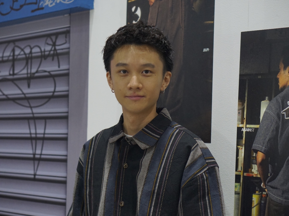 The co-founder of local streetwear brand HdPc Shaun Loy.