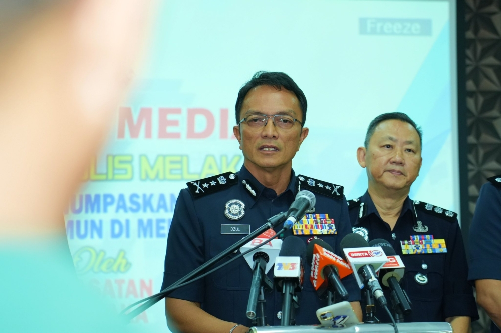 Melaka police chief Datuk Dzulkhairi Mukhtar said the woman who claimed her husband was among those shot dead in Durian Tunggal was not legally married to the suspect. — Picture via Facebook/Polis Melaka