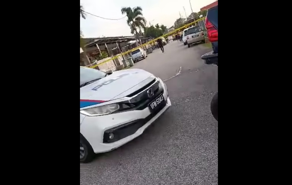 A woman and her son were discovered dead in a suspected murder case at a home in Taman Rambai Mutiara, Bukit Rambai, early this morning. — Screengrab from Facebook/Bob Haziq