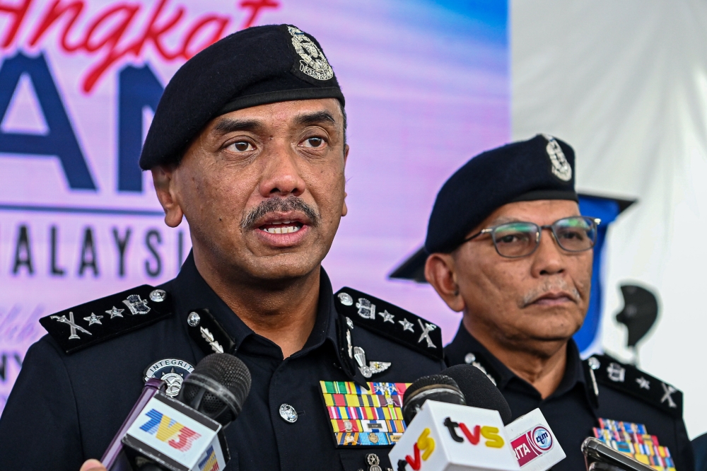 Negeri Sembilan Police Chief, Datuk Alzafny Ahmad, said police have detained four men so far in connection with the fatal shooting and hacking in Sendayan. — Bernama pic