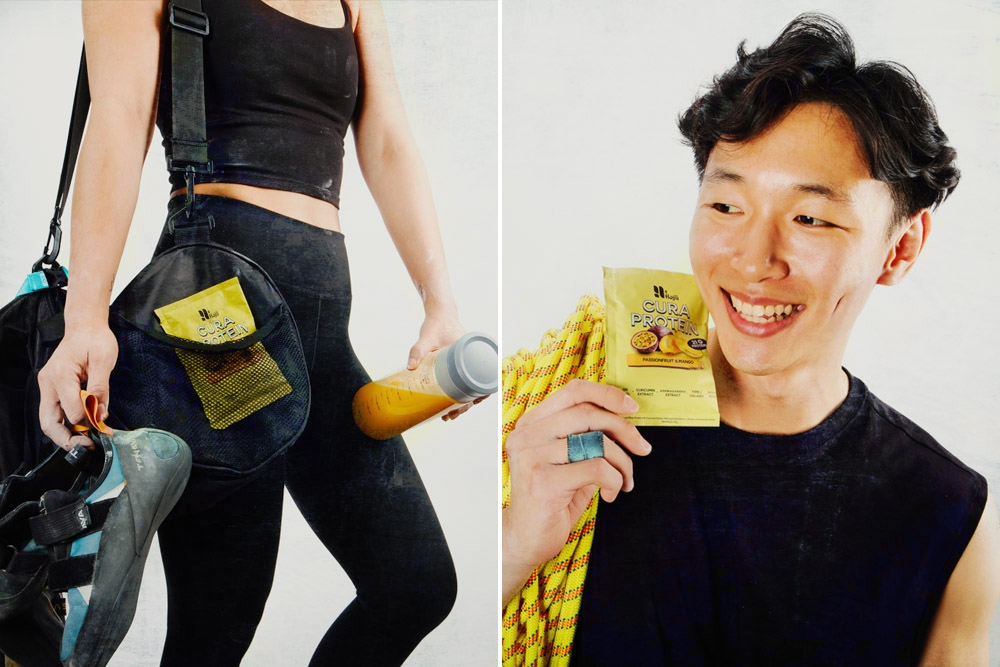 A brand born in climbing gyms now finds itself in very different spaces, from running clubs to physio clinics. —Pictures courtesy of Hojû.