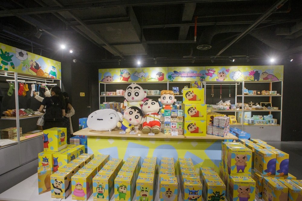 The merchandise shop offering a wide range of Shin-chan items. — Picture by Raymond Manuel