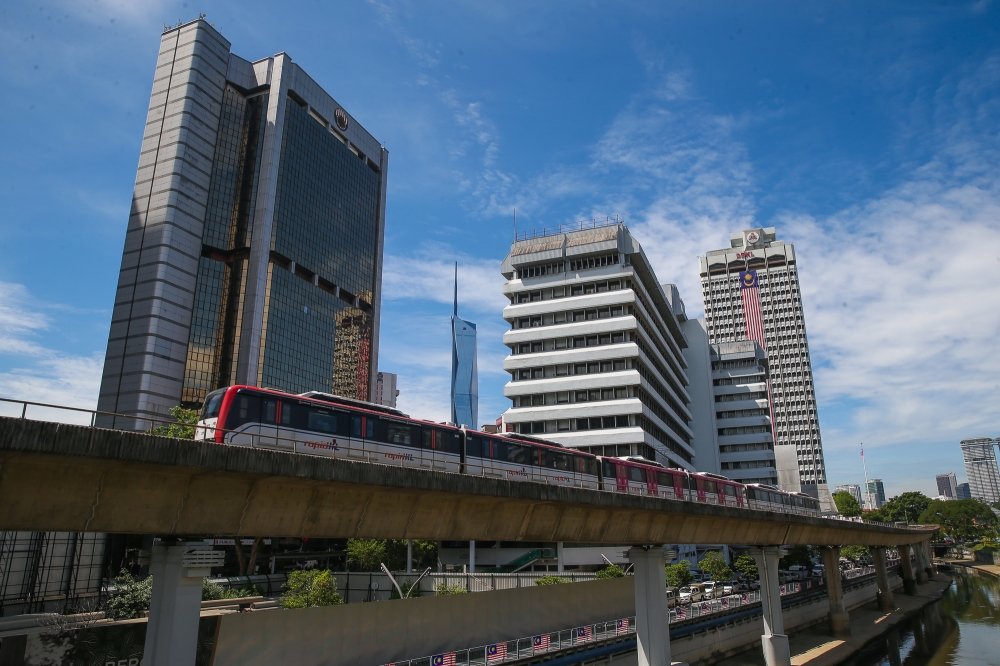 The Kuala Lumpur City Hall (DBKL) building displays the Jalur Gemilang ahead in Kuala Lumpur on August 5, 2025. — Yusof Isa pic