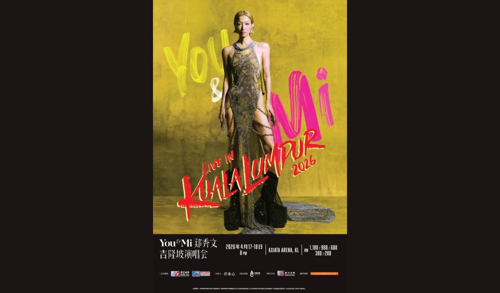 Sammi Cheng returns to Kuala Lumpur in April 2026 with her ‘You & Mi’ World Tour, marking her first Malaysia concerts in 10 years. — Image courtesy of Media Asia Entertainment/ACO Media