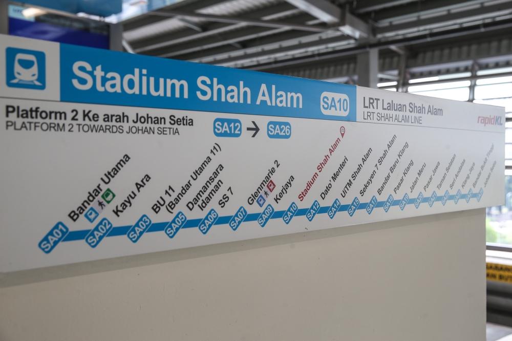 The LRT3 Shah Alam Line is nearing completion, though final safety and operational tests may push its public launch beyond the targeted December 31, 2025. — Picture by Yusof Mat Isa