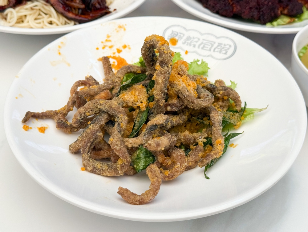 Salted Egg Crispy Eel will make you want to eat every crunchy bite coated with salted egg yolk bits. — Picture by Lee Khang Yi