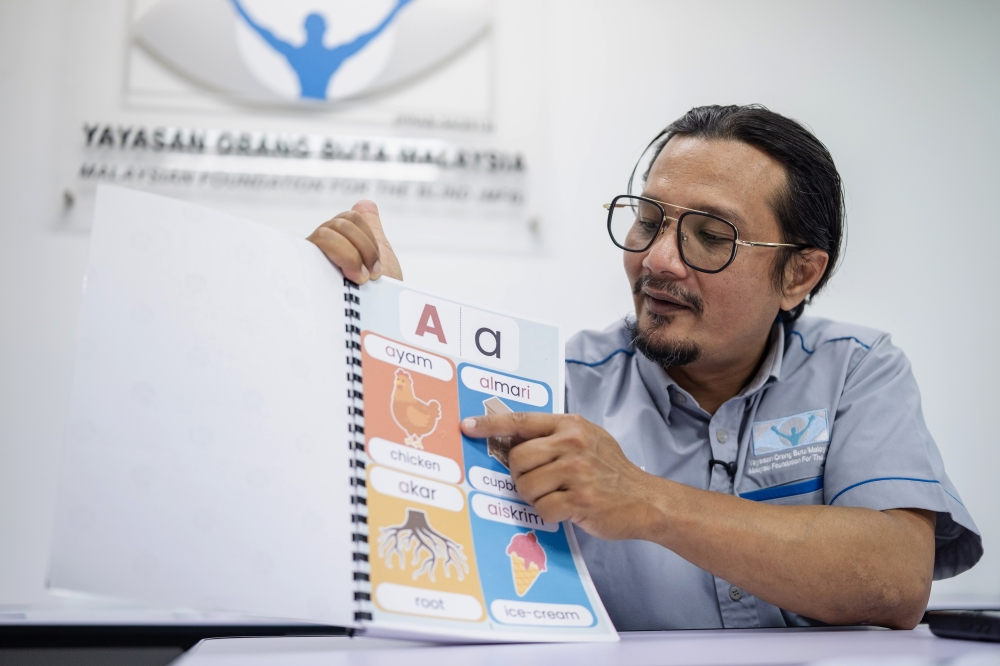 Hakimi Hassan, founder and trustee of the Malaysian Foundation for the Blind (YOBM), said the gap goes beyond a lack of materials, describing it as a structural crisis with long-term consequences. — Bernama pic