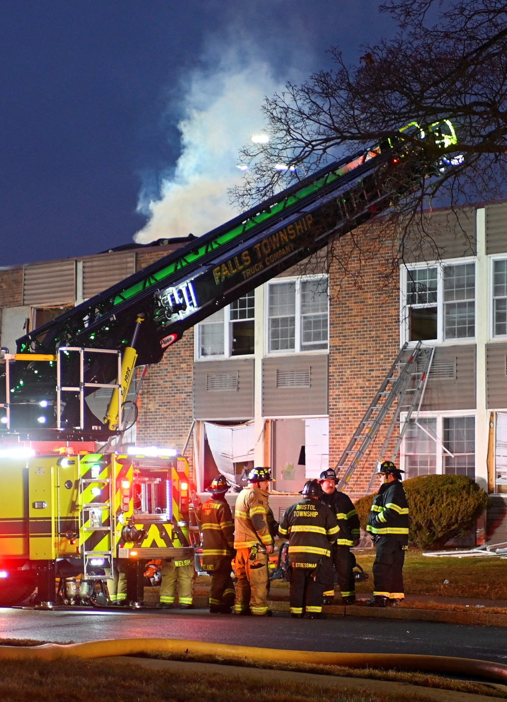 Firefighters work at the site after a gas explosion caused a partial building collapse at the Silver Lake Nursing Home in Bristol, Pennsylvania December 23, 2025. — Reuters pic 